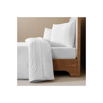 Penelope Juana Serisi 240x220 cm Beyaz Pamuk Percale Nevresim Seti