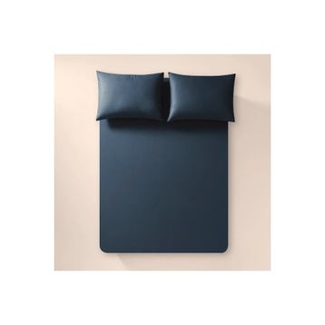 Penelope Pure Serisi 100x200 cm Lacivert Pamuk Percale Lastikli Çarşaf