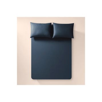 Penelope Pure Serisi 100x200 cm Lacivert Pamuk Percale Lastikli Çarşaf
