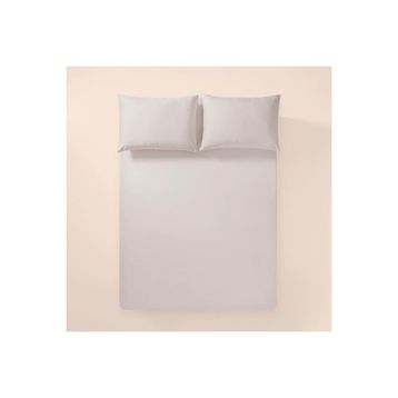 Penelope Pure Serisi 160x200 cm Gri Pamuk Percale Lastikli Çarşaf