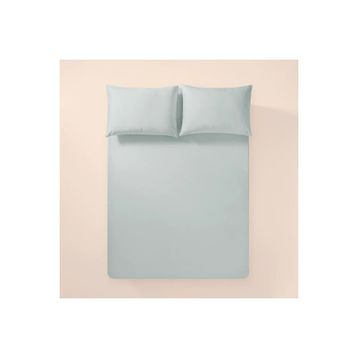 Penelope Pure Serisi 160x200 cm Mavi Pamuk Percale Lastikli Çarşaf