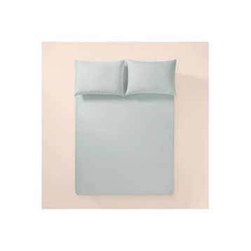 Penelope Pure Serisi 180x200 cm Mavi Pamuk Percale Lastikli Çarşaf