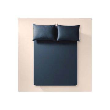 Penelope Pure Serisi 200x200 cm Lacivert Pamuk Percale Lastikli Çarşaf