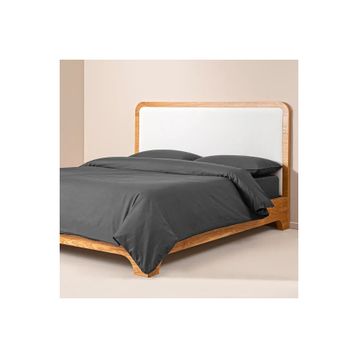 Penelope Pure Serisi 240x220 cm Antrasit Pamuk Percale Nevresim Seti