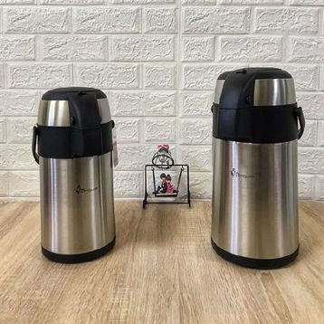 Penguen 1240A 4 Litre Çelik Kapaklı Pompalı Termos