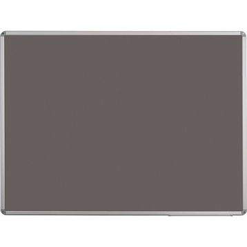 Penguen Alüminyum Çerçeve Duvara Monte Gri Kumaşlı 90x240 cm Pano