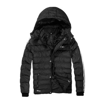 Penguen Brand Erkek Slim Fit Kapşonlu Puffer Şişme Mont