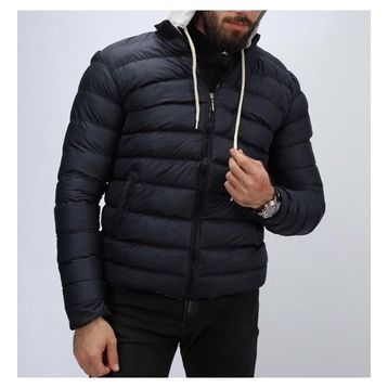 Penguen Brand Erkek Slim Fit Kapşonlu Puffer Şişme Mont