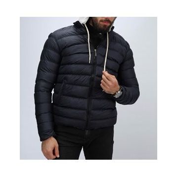 Penguen Brand Erkek Slim Fit Kapşonlu Puffer Şişme Mont