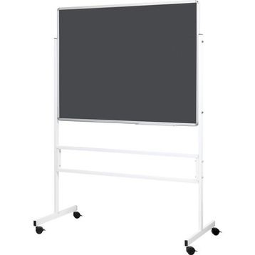 Penguen Mobil Ayaklı Tek Yüzlü Gri Kumaşlı 120x140 cm Pano