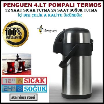 Penguen PNG1240A 4 Lt Çift Katlı Çeltik Termos