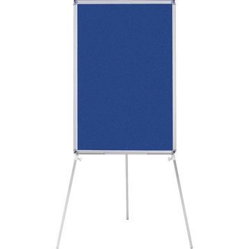 Penguen Teleskopik Ayaklı Mavi Kumaşlı 60x90 cm Pano