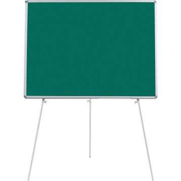 Penguen Teleskopik Ayaklı Yeşil Kumaşlı 90x120 cm Pano