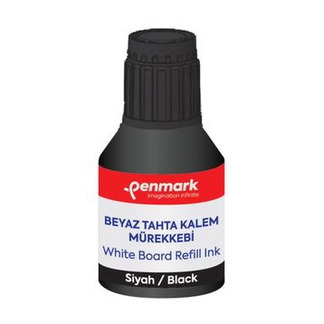 Penmark HS-106 Siyah 30 ml Beyaz Tahta Kalemi Mürekkebi