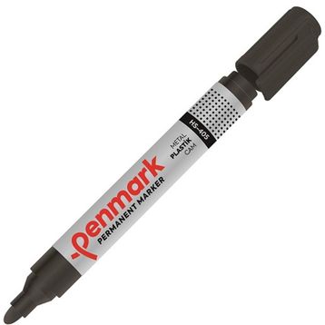 Penmark HS-405 Permanent Yuvarlak Uç Siyah Markör