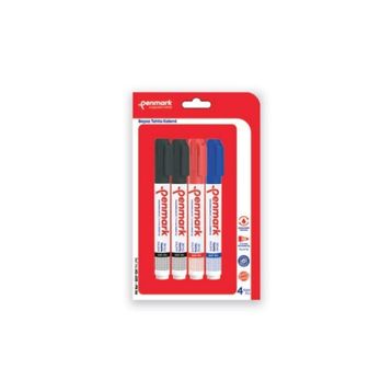 Penmark HS305-04 4'lü Vakumlu Beyaz Tahta Kalemi