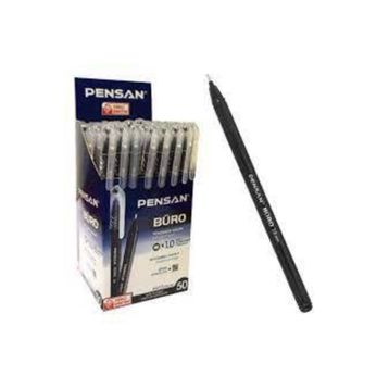 Pensan 2270 Büro 4 Adet Siyah 4 Adet Kırmızı Siyah Kırmızı Tükenmez Kalem