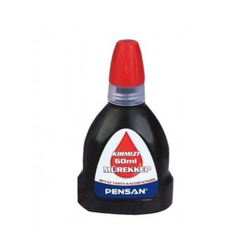 Pensan 60 ml Kırmızı Beyaz Tahta Kalemi Mürekkebi