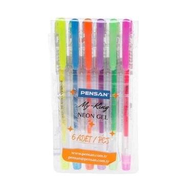 Pensan 6'lı Neon Jel Kalem