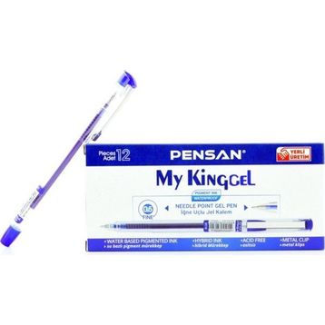 Pensan My King Jel 0.5 mm Uç Mavi Tükenmez Kalem