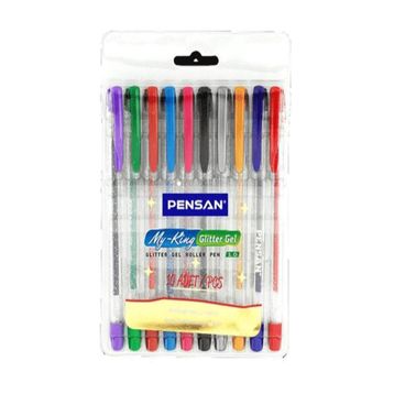 Pensan My-King Simli 10'lu Jel Kalem