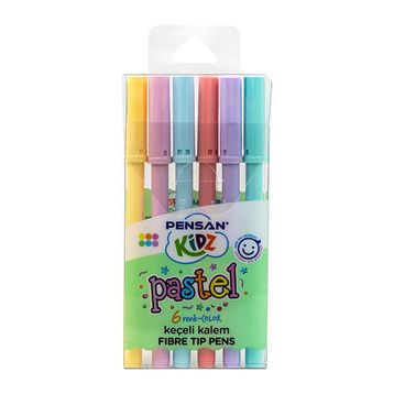 Pensan Pastel 0.4 mm 6'lı Keçe Uçlu Kalem