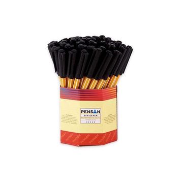Pensan PE01010TKSI 1 mm 60 Adet Siyah Tükenmez Kalem
