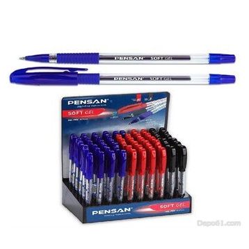 Pensan Soft Gel 60'Lı Stand Tükenmez Kalem
