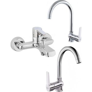 Penta 909090 Lavabo Krom Eviye Banyo Bataryası