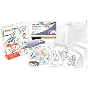 Pentel Arts Fabric Fun Tekstil Pasteli Tişört Boyama Seti
