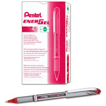 Pentel Bl27 Energel Kırmızı B 0.7 mm Roller Kalem