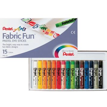 Pentel PTS-15 15 Renk Kumaş Pasteli