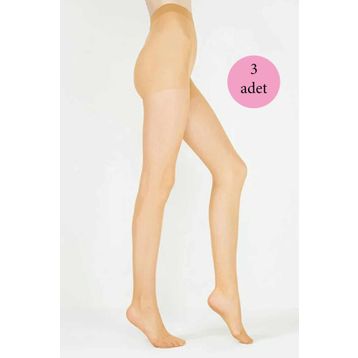 Penti 3 Adet Parlak Fit 15 Ten Likralı Külotlu Çorap