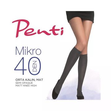 Penti 500-STD Siyah Micro 40 Pantolon Çorabı
