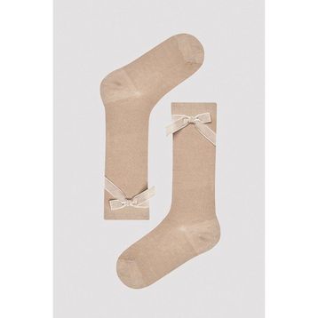 Penti Brown Ribbon Bej Kız Çocuk Pantolon Çorabı