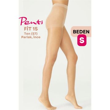 Penti Fit 15 Den Ten 57 1 Numara Small Parlak İnce Külotlu Çorap