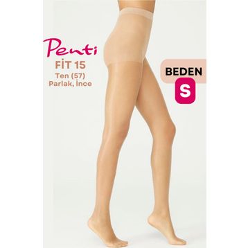 Penti Fit 15 Den Ten 57 1 Numara Small Parlak İnce Külotlu Çorap