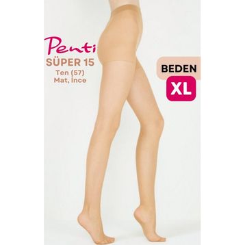 Penti Mat İnce 15 Den 57 Ten Nude No 4 X Large Süper Külotlu Çorap