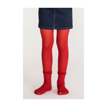 Penti PCDP608G19IY-70 Kız Çocuk Kırmızı Pretty Cross Külotlu Çorap
