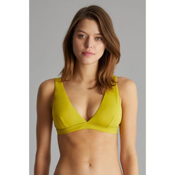 Penti PLDNESLD19IY-YYG Yağ Yeşili Basic Derin V Bikini Üstü