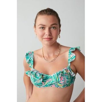 Penti PLJRFVVT21IY-MIX Palm Neon Frill Balen Bikini Üstü