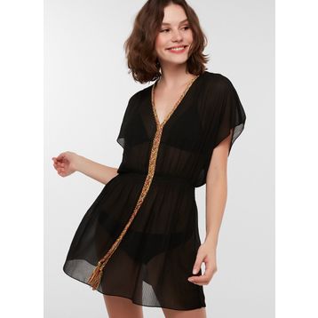 Penti Siyah Basic Kaftan