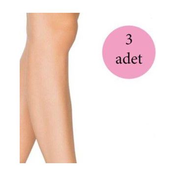 Penti Ten 3 Adet Kadın Ten Süper 15 Mat Soket Çorap