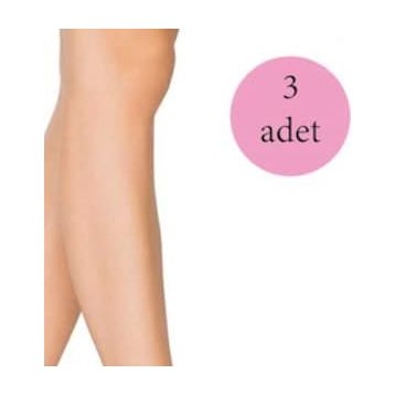 Penti Ten 3 Adet Kadın Ten Süper 15 Mat Soket Çorap