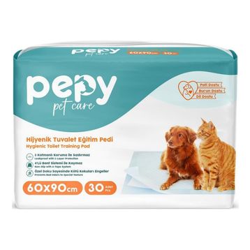 Pepy 30 Adet Hijyenik Yapışkanlı Kedi ve Köpek Tuvalet Eğitim Çiş Pedi
