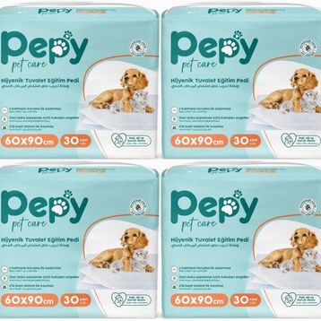 Pepy 60x90 cm 4X30 Evcil Hayvan Tuvalet Eğitim Pedi