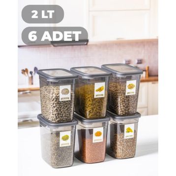Per-Class 2 l 6'lı Organizer Etiketli Saklama Kabı