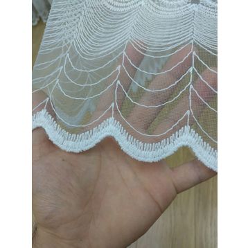 Perde Alemi Brode İşlemeli Normal Pile 1-2.5 100x250 cm Tül Perde