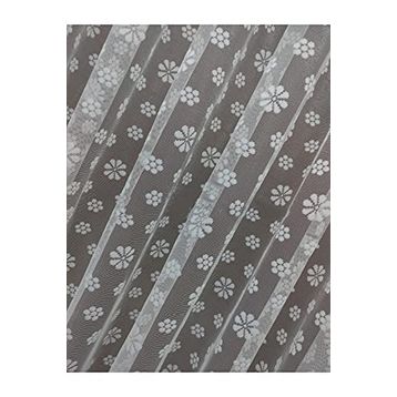 Perde Alemi Çiçek Desen Dantel Seyrek Pile 1-2 100x260 cm Tül Perde