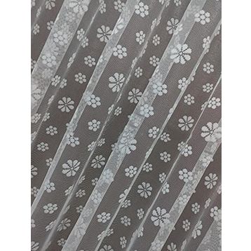Perde Alemi Çiçek Desen Dantel Seyrek Pile 1-2 300x250 cm Tül Perde